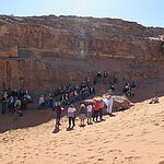 Messe dans le désert du Wadi Rum